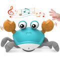Induction Escape Crab Electric Pets Musical Toys Toddler Crawling Toys Interactive Toys for Children Christmas Gifts
