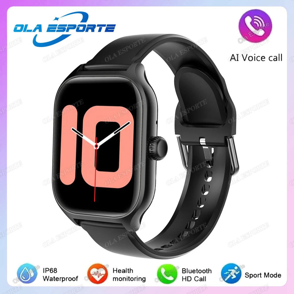 2025 New Smart Watch Women Men Android IOS Phone Bluetooth Call Blood Oxygen Blood Pressure Monitor smartwatch For Android IOS
