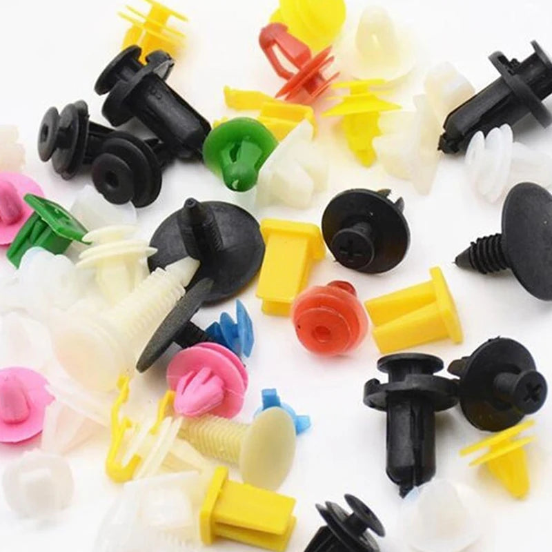 Car clip 100pcs hybrid clip plastic clip mixed car clip rivet fender fixing screw