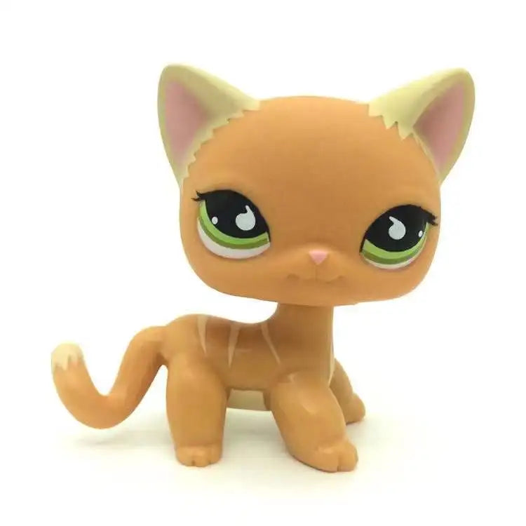 New Rare Lps Pet Shop Toys Shorthair Cat Cute Tiger Cat Lps Action Classic Gifts Children's Gifts