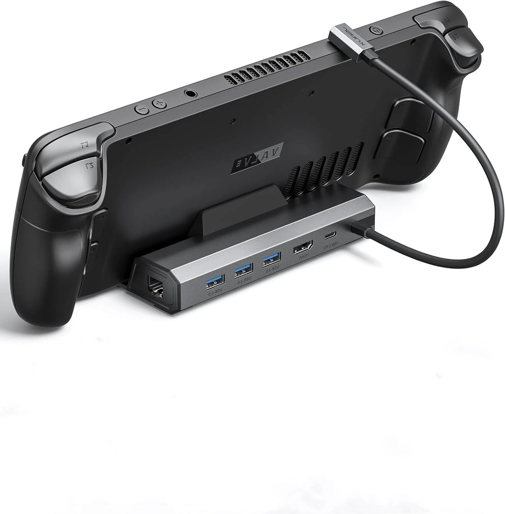 Legion Go 4K@120Hz Docking Station, 6-in-1 Legion Go S Dock with with HDMI 2.1, Gigabit Ethernet, 3 USB 3.0, 100W Charge, HB0603