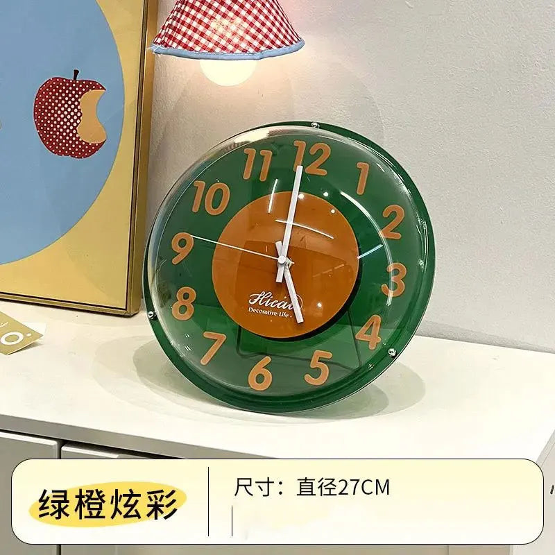 Dream Colorful Bubble Desk Clock Mute Online Celebrity Bedroom Table Clock Home Decorative Wall Hanging Clocks Watch
