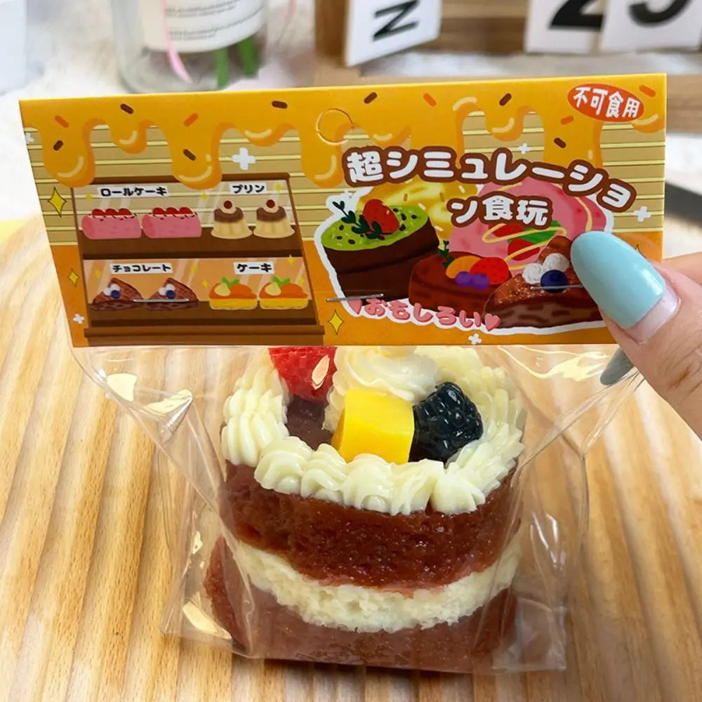 Squishy Cake Food Stress Relief Toys Soft Fidget Toy Kid Girl Super Shapeable Pinch Toy Cute Party Decor For Christmas Halloween