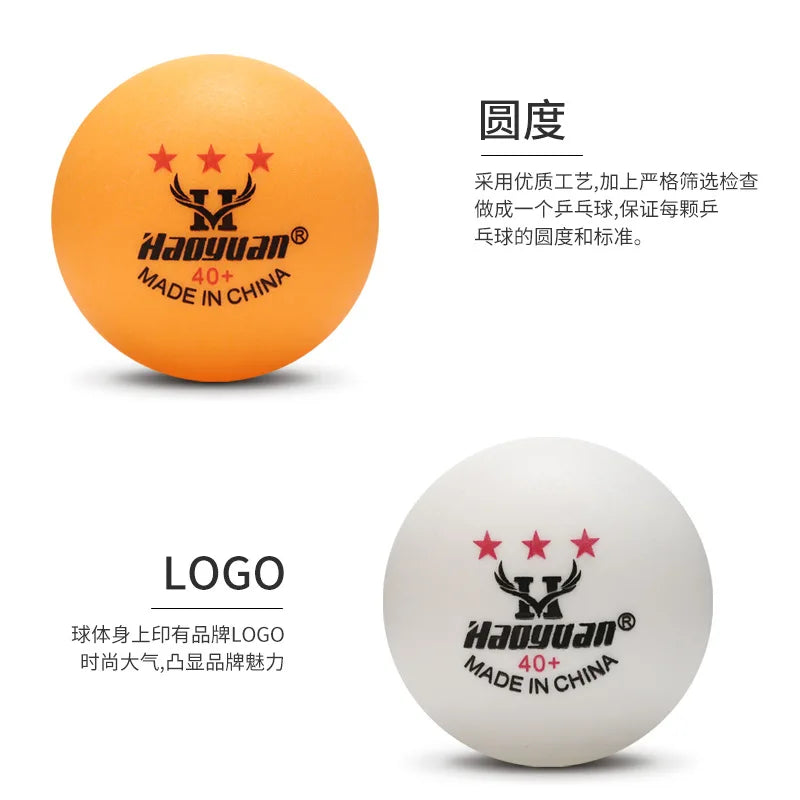 ABS New Material Barrel Pack of 60 Table Tennis Balls, 40+Mm Training Durable Table Tennis Ball
