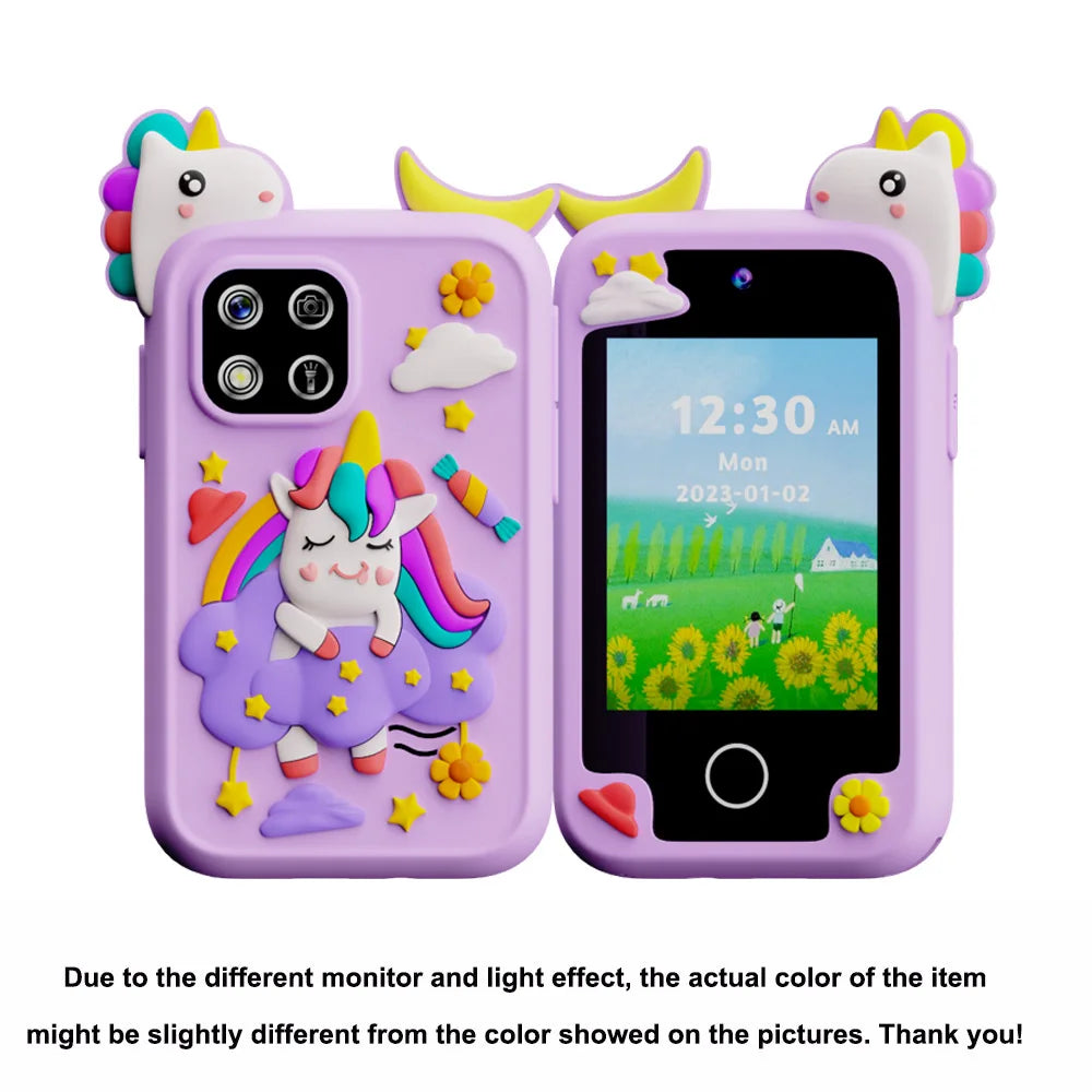 Children Kids Toy Phone Musical Unicorn Dinosaur Baby Mobile Selfie Camera MP3 Player Educational Toys Christmas Birthday Gifts