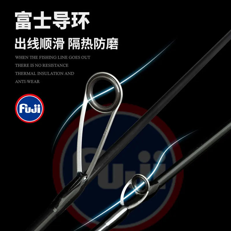 Demon Hunter Black Bear UL Trout Rod Fuji O+A Guides Carbon Fiber Handle 1.5m 1.68m