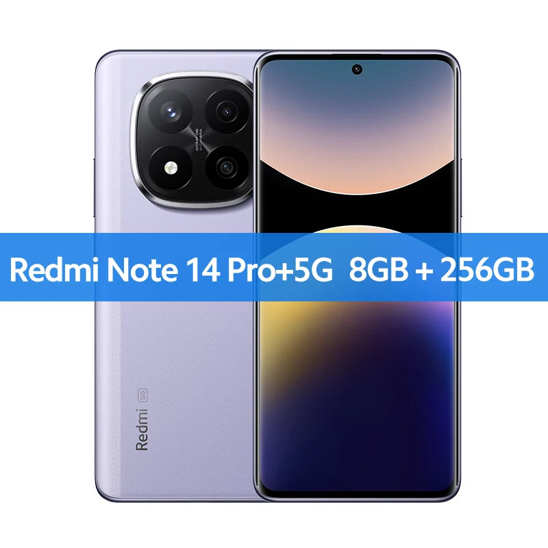 Global version Xiaomi Redmi Note 14 Pro+ 5G Smartphone 200MP AI camera Snapdragon® 7s Gen 3 120W HyperCharge 6.67 AMOLED display