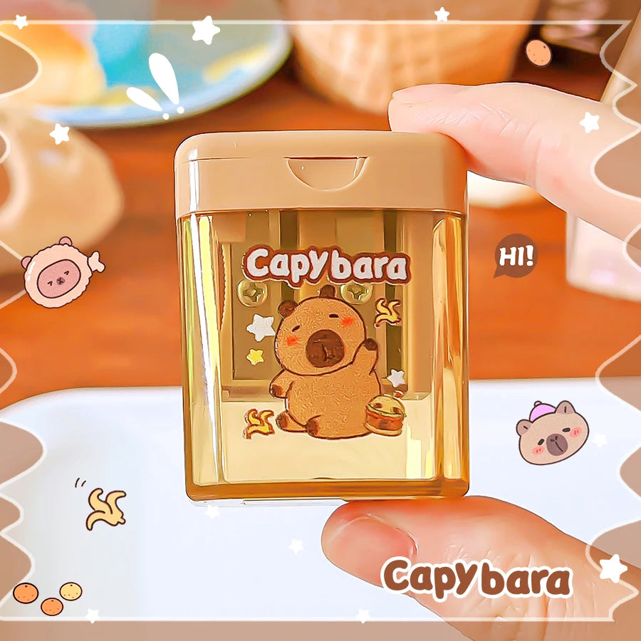 kawaii stationery back to school teacher gift school useful supplies cute capybara Pencil sharpener school equipment