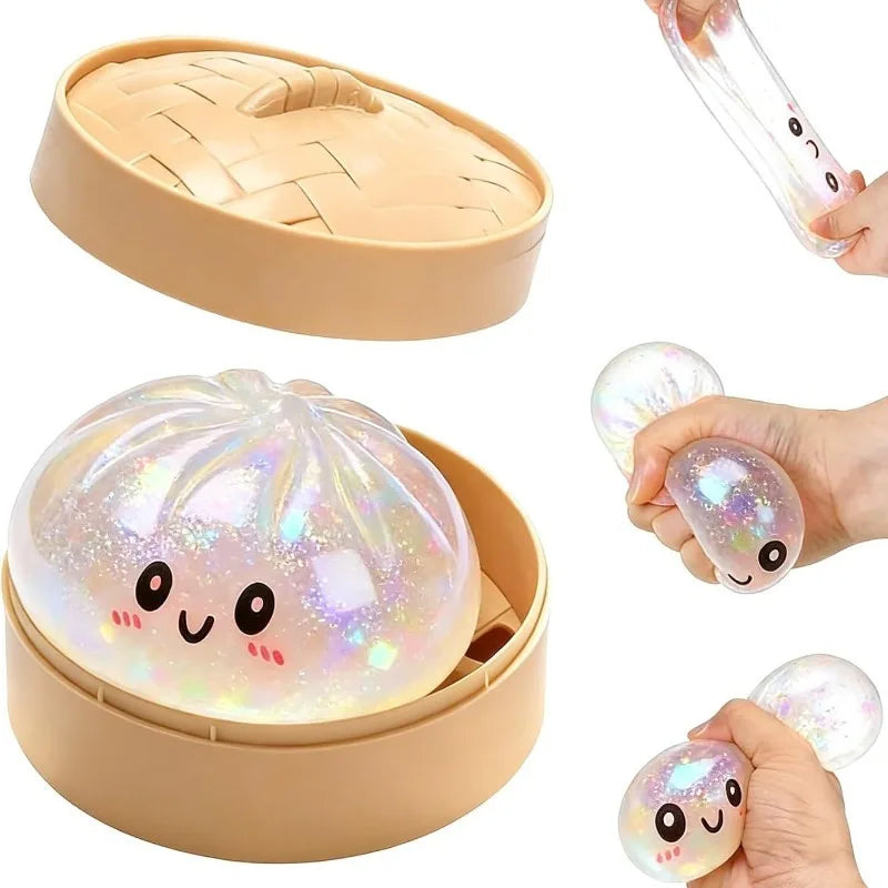Dumpling Shape Slow Rising Stress Ball Reusable Squeeze Home Decor Festival Birthday Gift 2026 New In Stock
