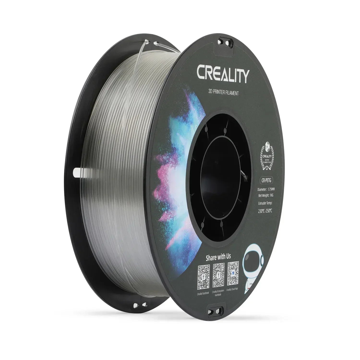 Original CREALITY Printer CR-PETG Filament 1KG 1.75mm 7 Colors Choose High Temperature Eco-friendly Odorless Non-toxic Excellent
