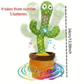 1pc Dancing Cactus Toy,Repeat Talking ,Song Speaker Wriggle Dancing Sing Talk, Plushie Stuffed ,Interaction and Decoration