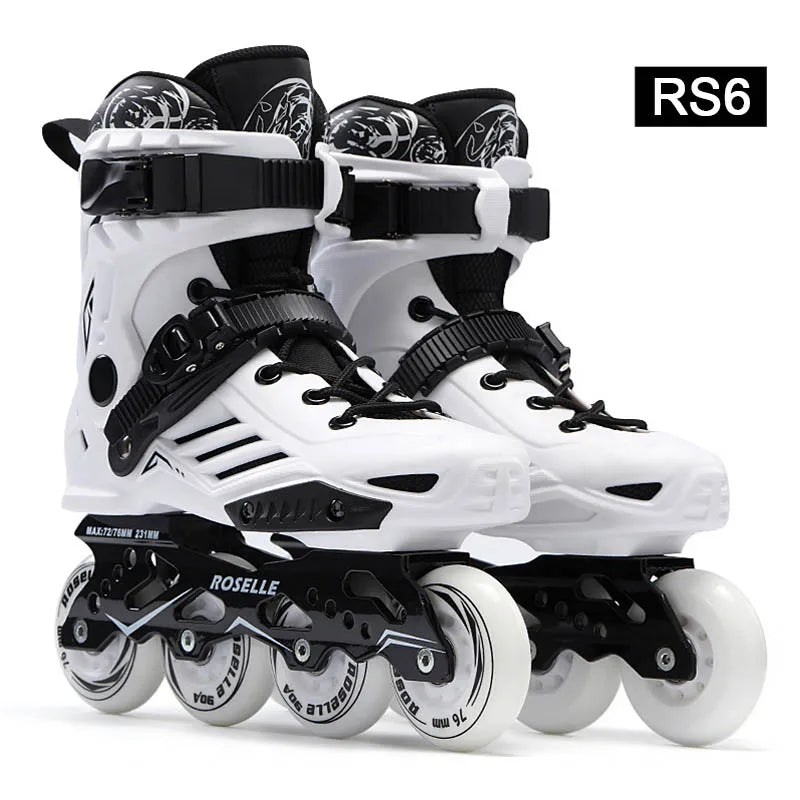 Original Roselle Size 35 to 46 Inline Roller Skates Professional Adult Kids Roller Skating Shoes Slalom Sliding FSK Patines
