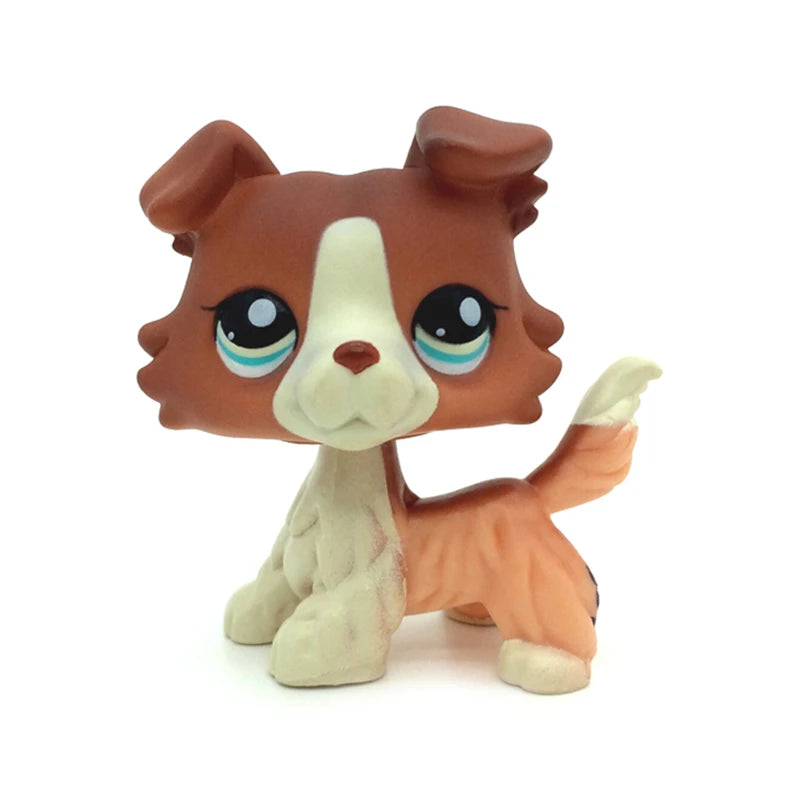Pet Shop Lps Toys Standing Littlest Short Hair Cat #2291 White Pink Glitter kitty