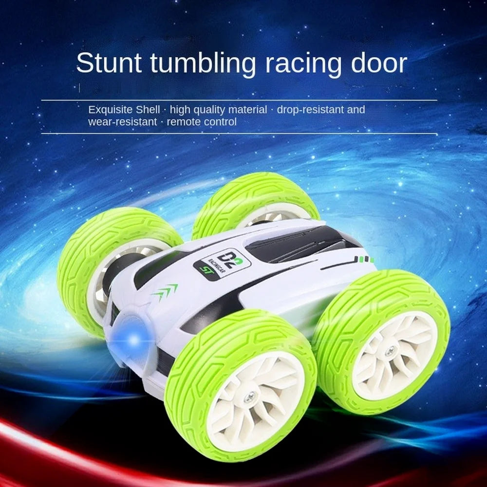2.4G 4wd Mini Rc Stunt Car High Speed Drift Buggy Double-sided Remote Control Cars 360° Flip Kids Robot Boy Toy