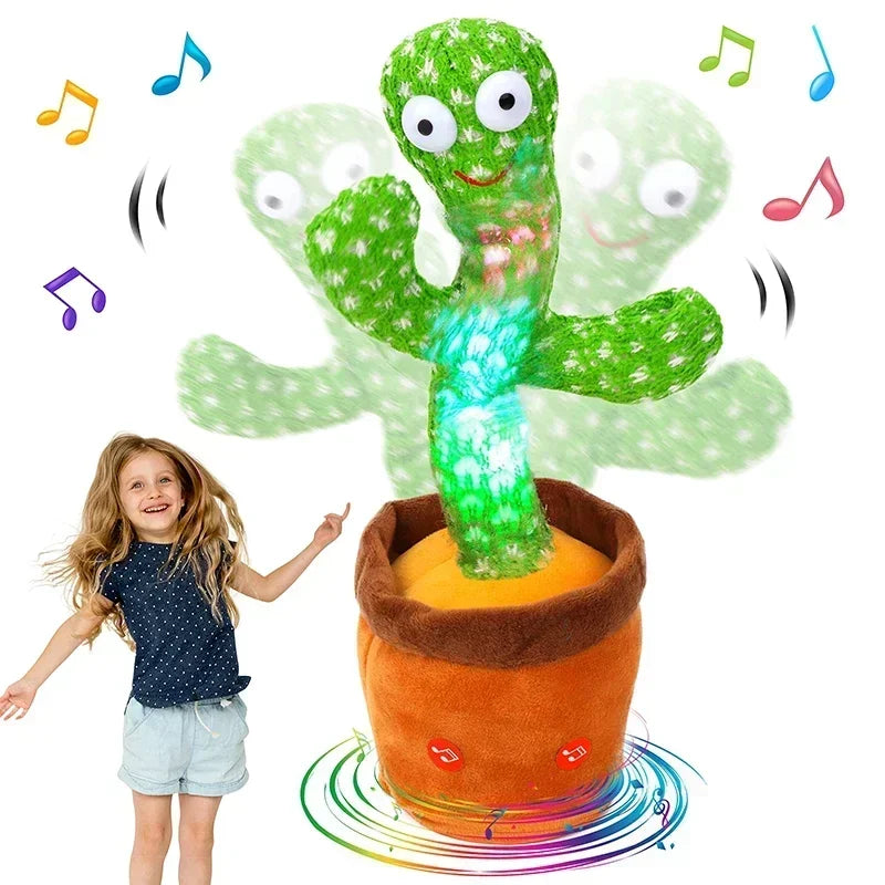 1pc Dancing Cactus Toy,Repeat Talking ,Song Speaker Wriggle Dancing Sing Talk, Plushie Stuffed ,Interaction and Decoration