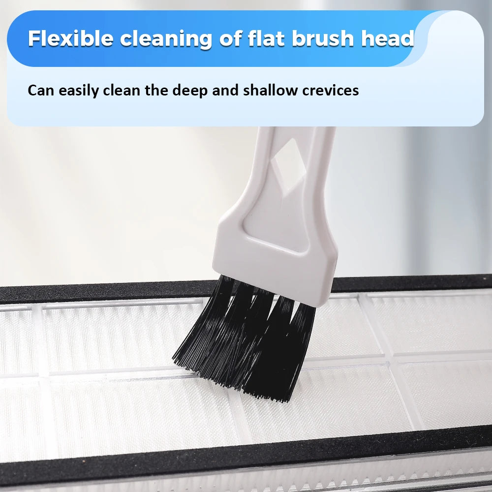 Universal Clean Brush For Xiaomi For IRobot For Conga 360 For Eufy For ILife For Ecovacs Deebot For Dreame Vacuum Accessories