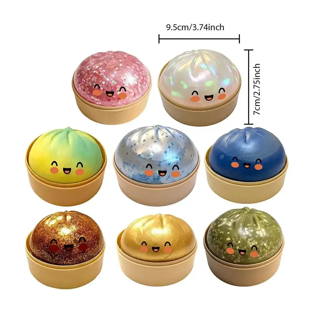 Dumpling Toy Adorable Playful Design Release Pressure Relieve Anxiety Enhance Happiness Decompression Toys Ornaments