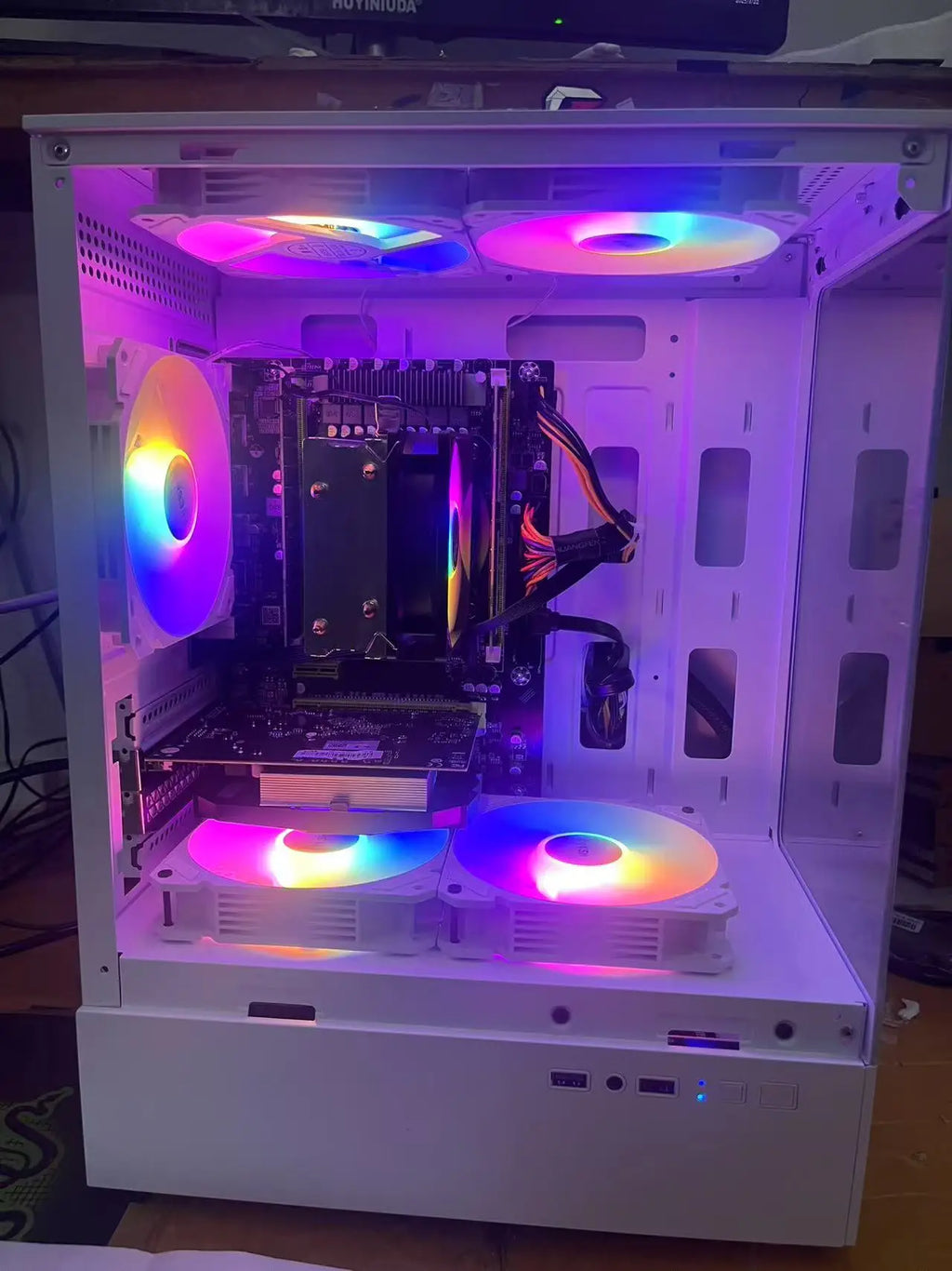 AOTESIER PC Gaming With Core i7 Processor/256G SSD/16GB RAM 3200MB DDR3/Windows 11 HD Graphics 4600 Graphics/ white