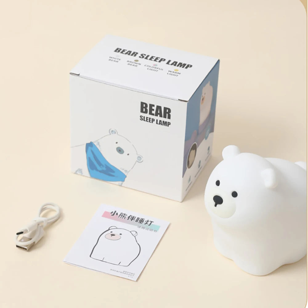 Cartoon Silicone Peach Sleep Lamp,USB ReChargable, LED Night Light for Children Holiday Gift, Cute Bedside Decor