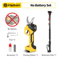 MELLWIN Brushless Electric Pruner Shear With 180CM Telescoping Pole Garden Pole Pruner Shear Tool For Makita 18V Battery Pin
