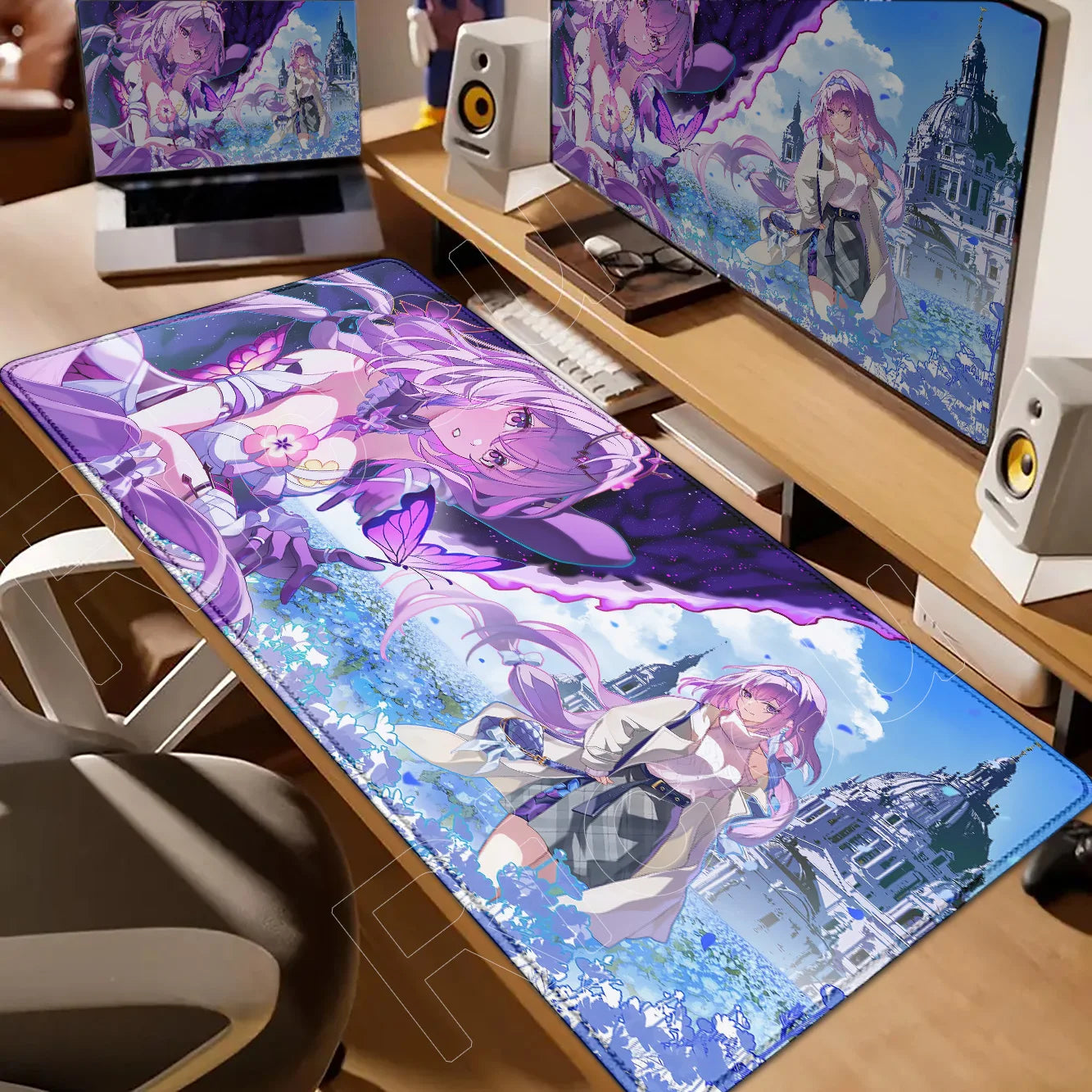 Castorice Evernight Cyrene Mouse Pad Honkai Star Rail Large Mousepad Computer Keyboard XXL Anime Pc Gaming Accessories Desk Mat