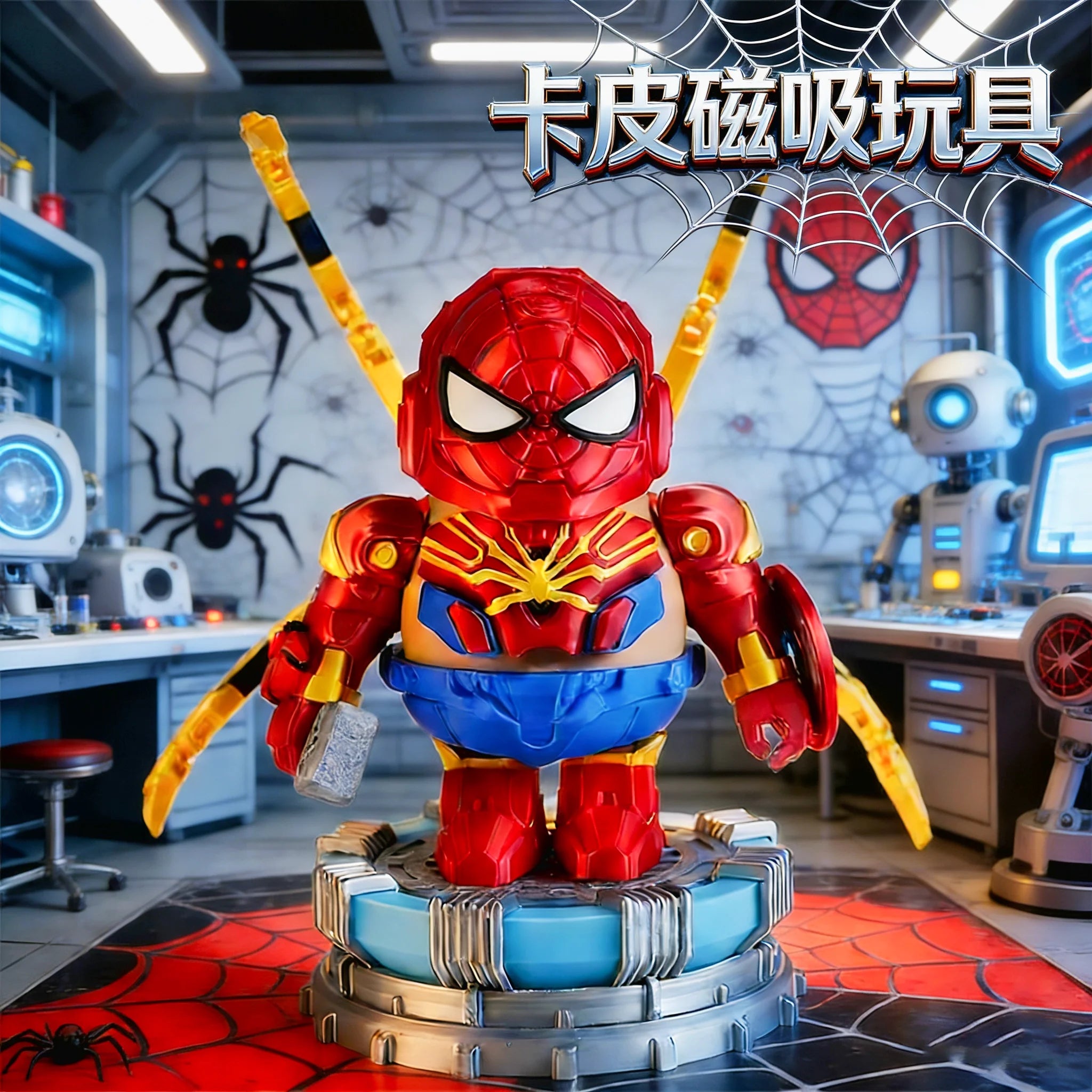 2026 New Capybara Iron Man Magnetic Suit 3d Printed Handmade Collectible Figurine Model Toy Kids Gift Decor Color Box