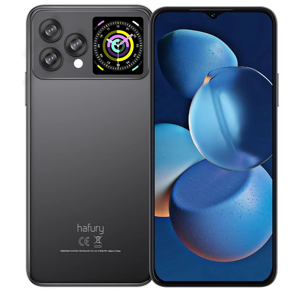 Cubot Hafury V1, Smartphone Android, 16GB RAM(8GB+8GB), 256GB ROM, Dual Screen, 64MP Camera, NFC, Global Version, Dual 4G Phone