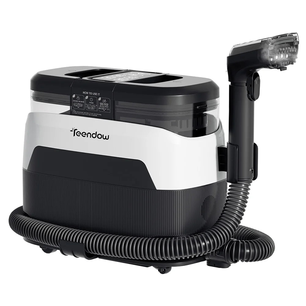Teendow C6 MAX 3-In-1 Upholstery and Carpet Cleaner, 1650W Steam, 12000Pa Suction, Dual Tanks, Pet-Friendly, Multiple Nozzles