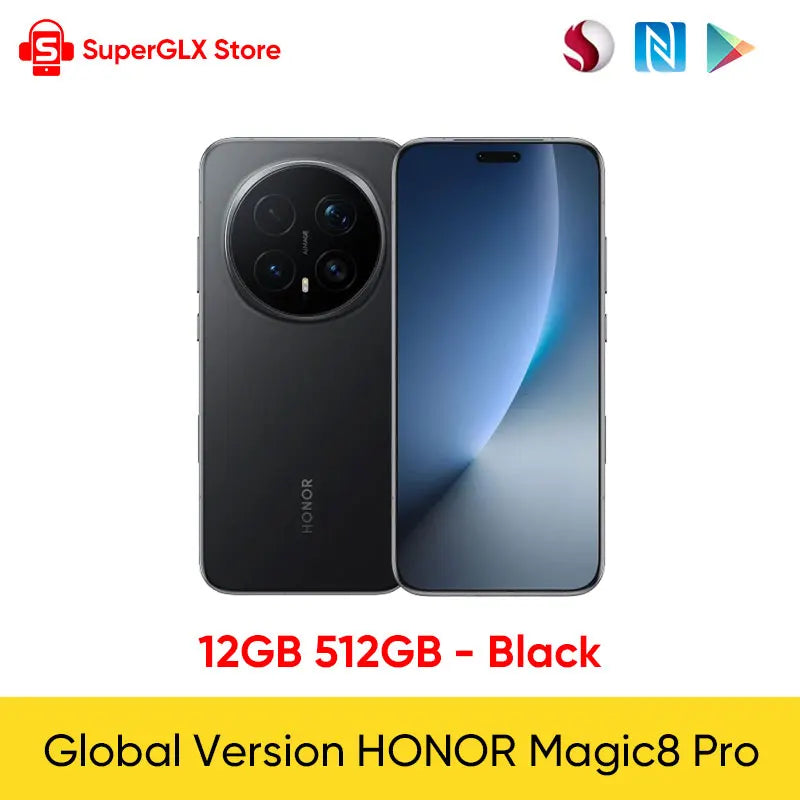 Global Version HONOR Magic8 Pro 5G Smartphone Snapdragon 8 Elite Gen 5 6.71" OLED Display 7100mAh 100W SuperCharge Support eSIM