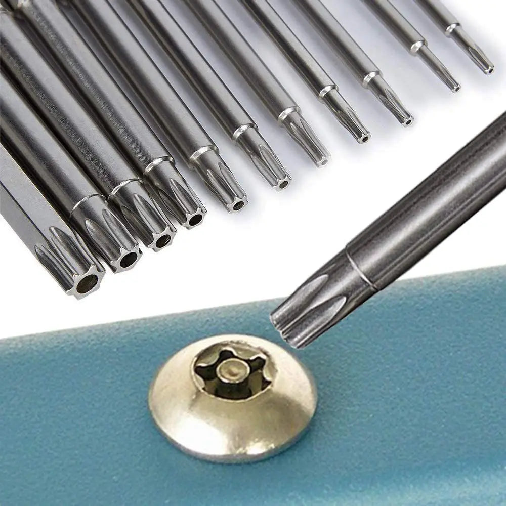 12pc Hollow Plum Blossom Screwdriver Head 50mm Long S2 Hexagonal Handle Screwdriver Screwdriver Bit Electric Tool Drill Set