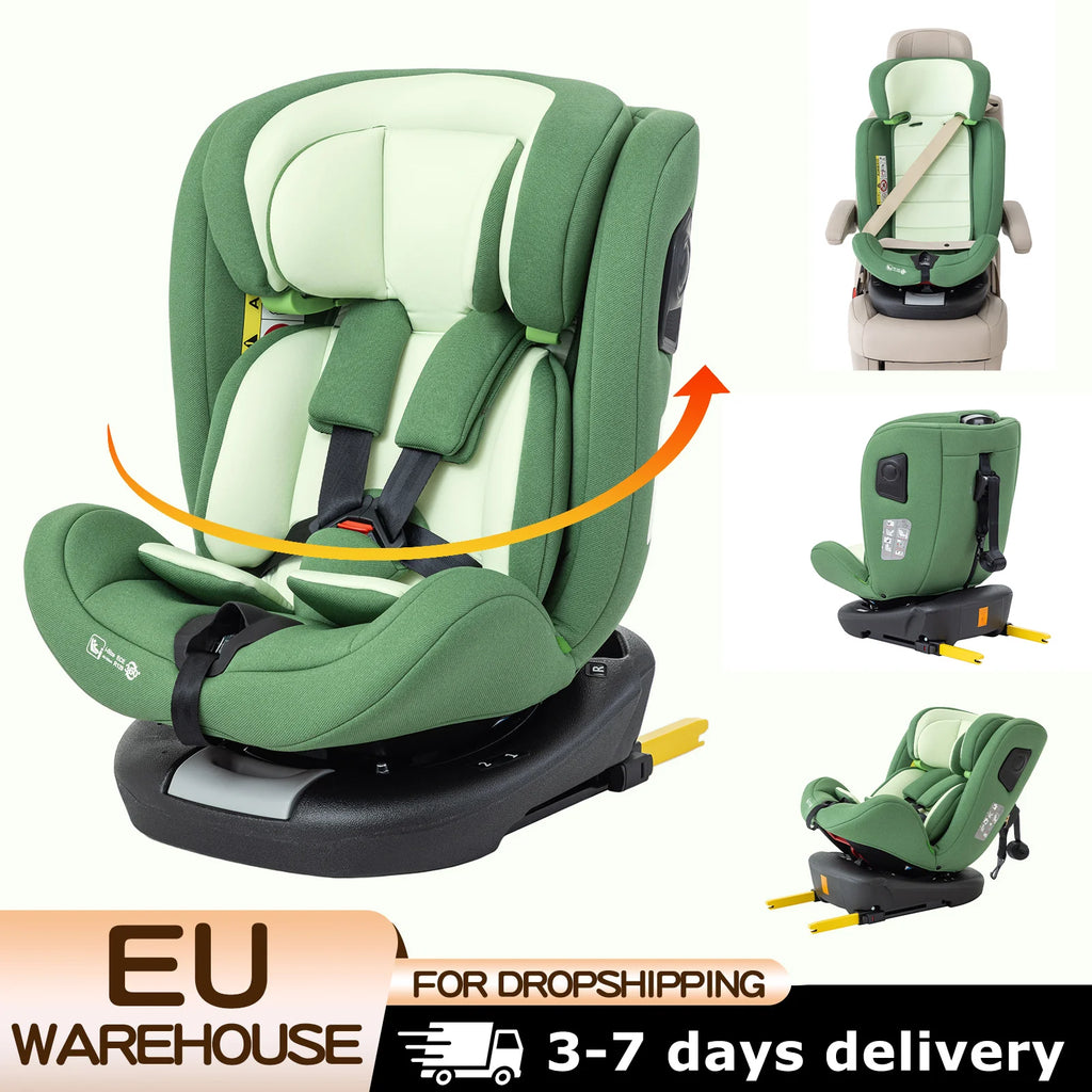 Baby Car Seats Child safe Car sizes Infant Adjustable heights Car sat with Isofix for 0-12Y ADAC text carsit
