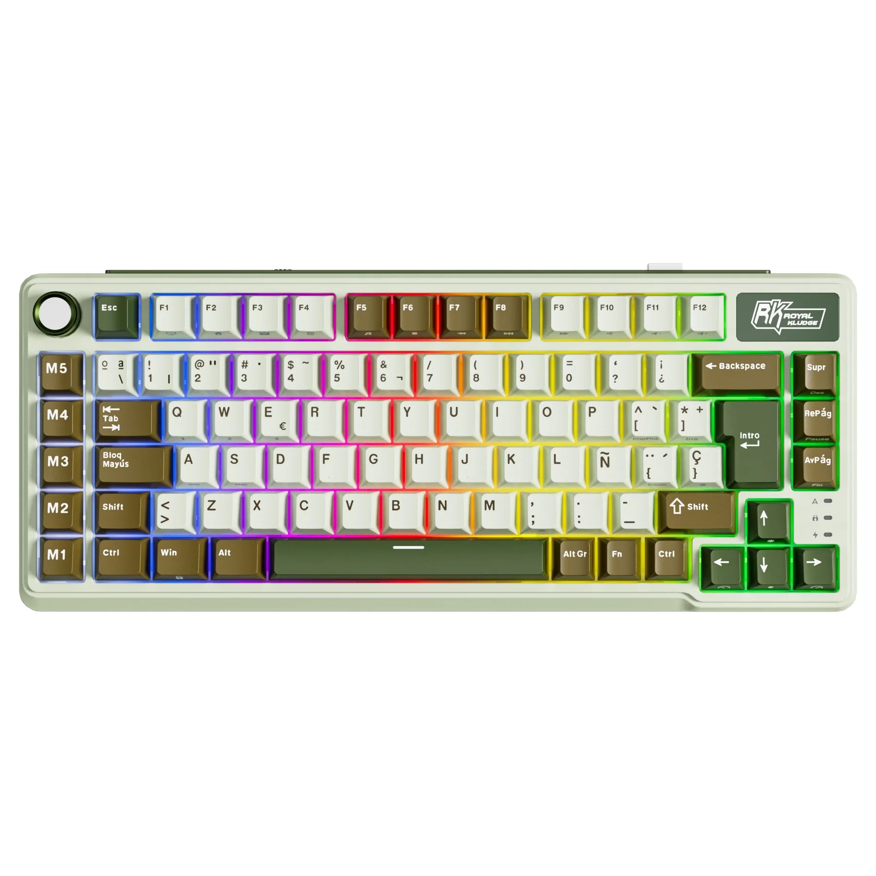 RK ROYAL KLUDGE L75 Wireless Gaming Keyboard Customize Shortcut Keys PBT Keycap Gasket Structure Tri-mode Mechanical Keyboard