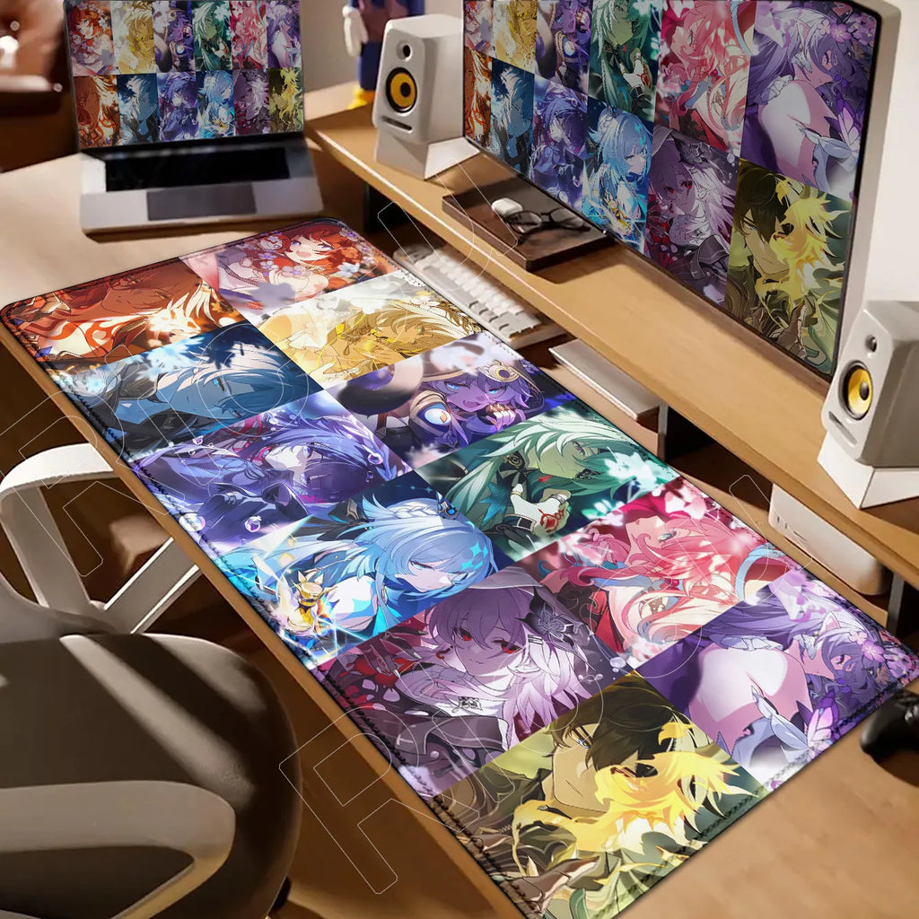 Castorice Evernight Cyrene Mouse Pad Honkai Star Rail Large Mousepad Computer Keyboard XXL Anime Pc Gaming Accessories Desk Mat