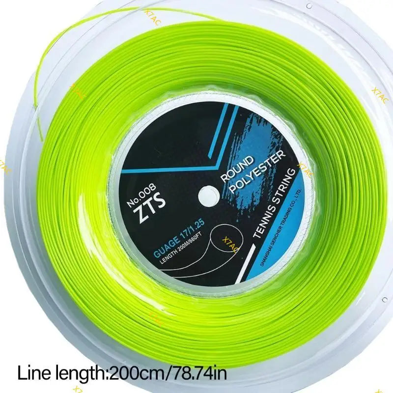 X7AC High Quality Polyester Tennis String Durability Smooth Round Tennis Strings for Improved Ball Speed and Spin