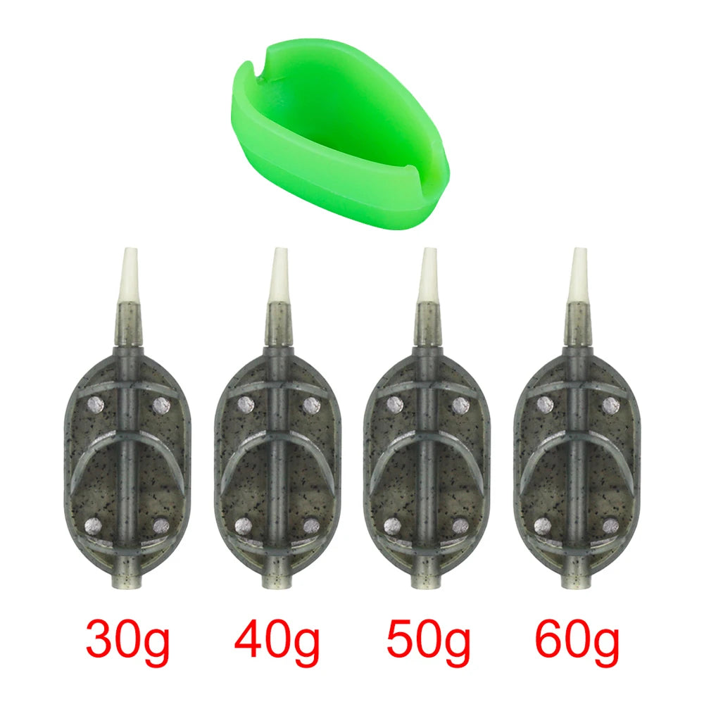 Hirisi Carp Fishing Method Feeder Cage 30g/40g/50g/60g QuickRelease Bait Cage Basket Bait Fishing Tackle Accessories