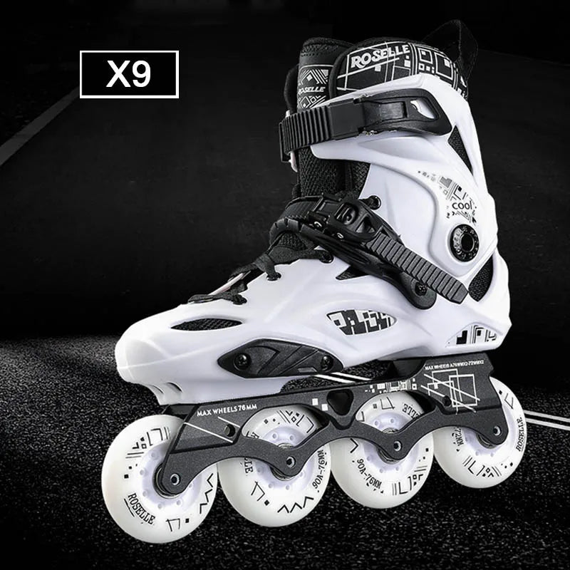 Original Roselle Size 35 to 46 Inline Roller Skates Professional Adult Kids Roller Skating Shoes Slalom Sliding FSK Patines