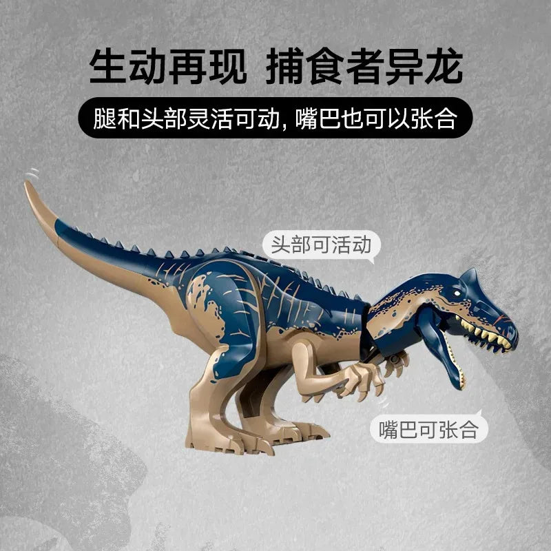 Dinosaur Series Dinosaur Missions Allosaurus Brick sets Transport Truck Children's Dinosaur World Park Toys Christmas gift 76966