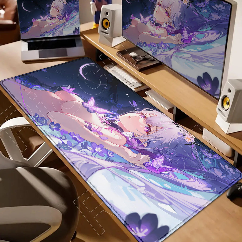 Castorice Evernight Cyrene Mouse Pad Honkai Star Rail Large Mousepad Computer Keyboard XXL Anime Pc Gaming Accessories Desk Mat