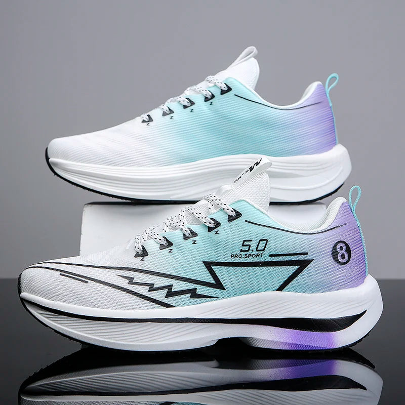 Men Casual Sports Running Shoes Carbon Board Marathon Training Breathable Women's Jogging Athletic Nonskid Walking Sneakers
