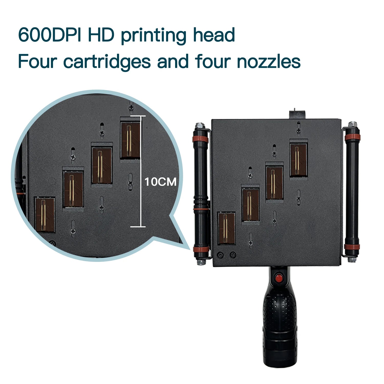Phezer P70 Handheld Inkjet Printer 100mm Portable Coder QR Code Barcode Batch Number Date Logo Expiry Date Marking 28 Languages